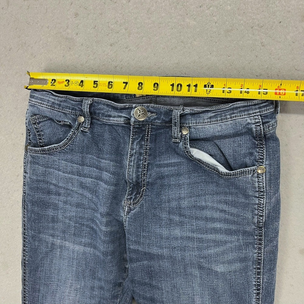 Wrangler 20X Mens Relaxed Fit Straight Leg Blue Denim Jeans 34x30 Fits 32x29 - Picture 7 of 10